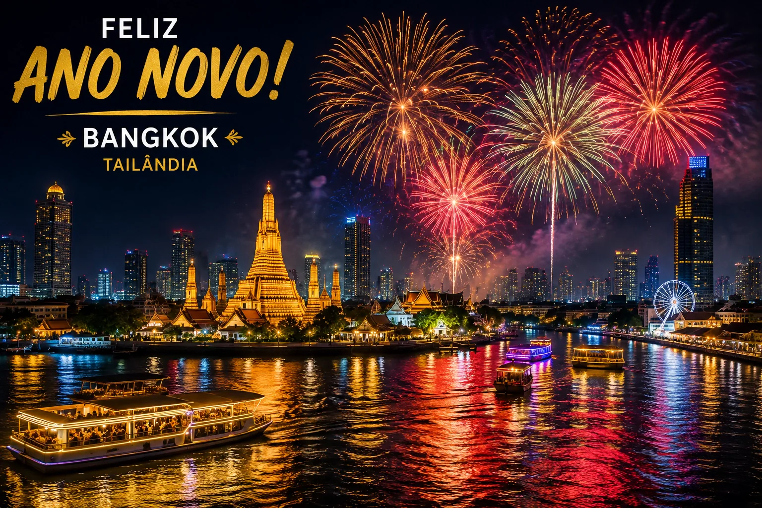 Ano Novo em Bangkok, Tailândia