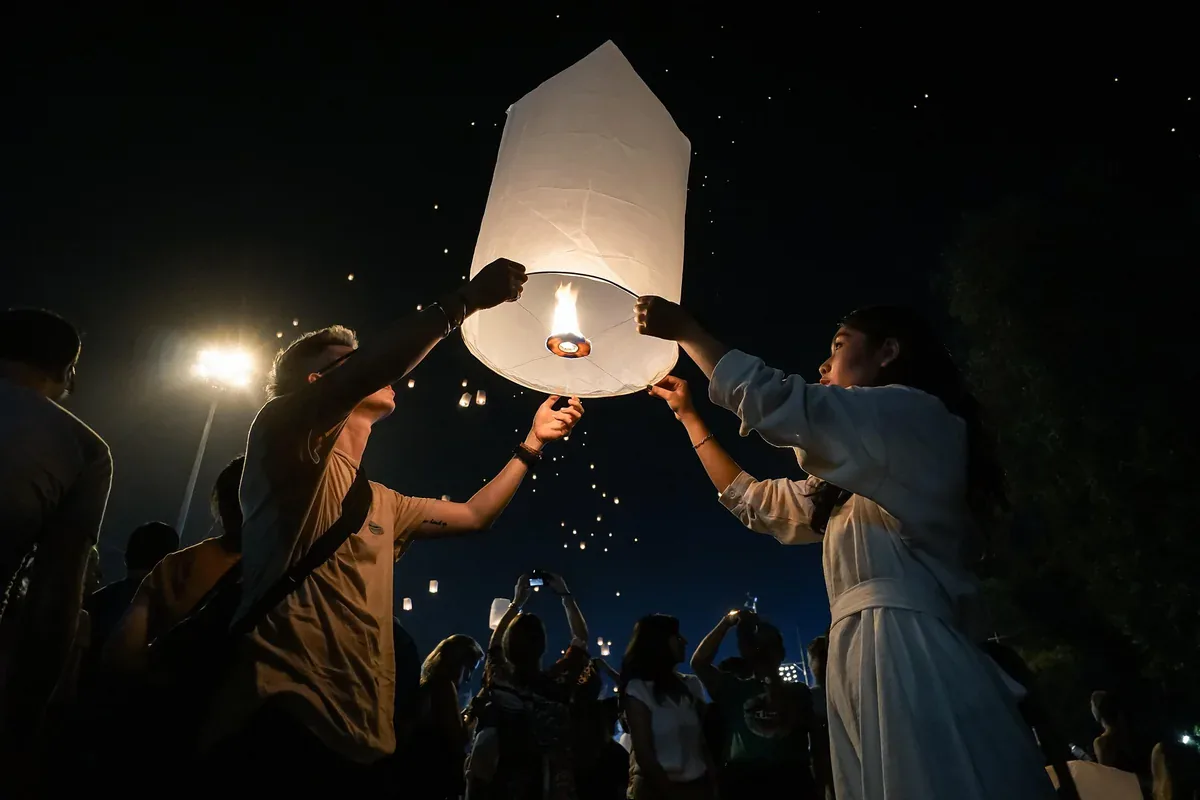 Festival de Lanternas na Tailândia
